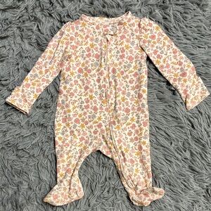Carter's Floral Print “2-Way Zipper” Footie
